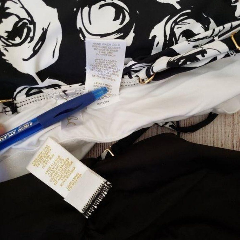 NWT Anne Cole Halter High Neck Floral Tankini Top and Bottom Set - Picture 14 of 14